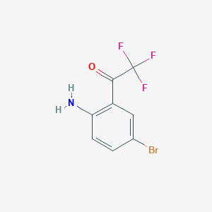 1-(2-Amino-5-bromophenyl)-2,2,2-trifluoroethanone chemical structure (CAS 1233967-22-0)