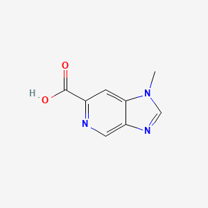 1-Methyl-1H-imidazo[4,5-c]pyridine-6-carboxylic acid chemical structure (CAS 1234014-36-8)