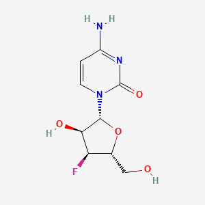 4-Amino-1-((2R,3S,4S,5R)-4-fluoro-3-hydroxy-5-(hydroxymethyl)tetrahydrofuran-2-yl)pyrimidin-2(1H)-one chemical structure (CAS 123402-20-0)