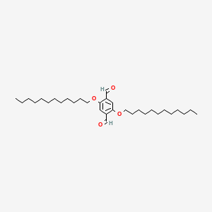 2,5-Bis(dodecyloxy)terephthalaldehyde chemical structure (CAS 123415-45-2)