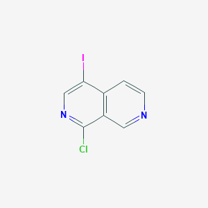 1-Chloro-4-iodo-2,7-naphthyridine chemical structure (CAS 1234616-02-4)