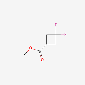 Methyl 3,3-difluorocyclobutanecarboxylate chemical structure (CAS 1234616-13-7)