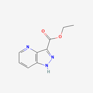 Ethyl 1H-pyrazolo[4,3-b]pyridine-3-carboxylate chemical structure (CAS 1234616-14-8)