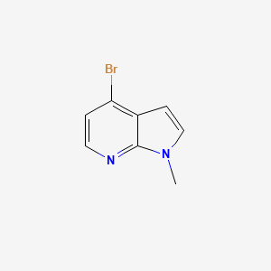 4-Bromo-1-methyl-1H-pyrrolo[2,3-b]pyridine chemical structure (CAS 1234616-25-1)