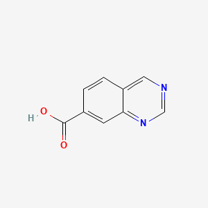 Quinazoline-7-carboxylic acid chemical structure (CAS 1234616-41-1)