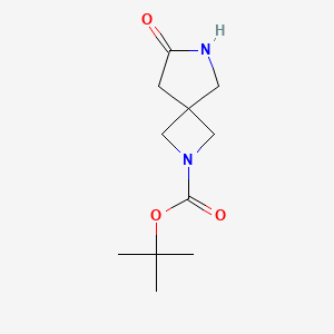 tert-Butyl 7-oxo-2,6-diazaspiro[3.4]octane-2-carboxylate chemical structure (CAS 1234616-51-3)