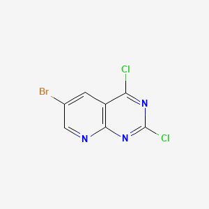 6-Bromo-2,4-dichloropyrido[2,3-d]pyrimidine chemical structure (CAS 1234616-70-6)