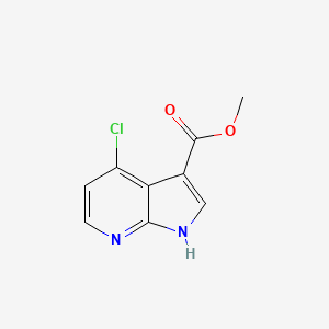 Methyl 4-chloro-1H-pyrrolo[2,3-b]pyridine-3-carboxylate chemical structure (CAS 1234616-82-0)