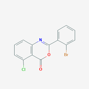 2-(2-Bromophenyl)-5-chloro-4H-benzo[d][1,3]oxazin-4-one chemical structure (CAS 1234707-32-4)