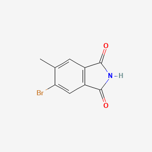 5-Bromo-6-methylisoindoline-1,3-dione chemical structure (CAS 1234790-14-7)