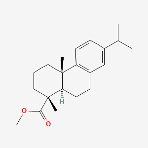 (1R,4aS,10aR)-methyl 7-isopropyl-1,4a-dimethyl-1,2,3,4,4a,9,10,10a-octahydrophenanthrene-1-carboxylate chemical structure (CAS 1235-74-1)