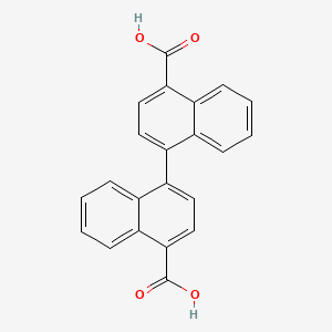 [1,1'-Binaphthalene]-4,4'-dicarboxylic acid chemical structure (CAS 123524-53-8)