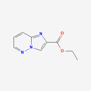 Ethyl imidazo[1,2-b]pyridazine-2-carboxylate chemical structure (CAS 123531-27-1)