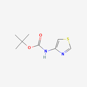 tert-Butyl thiazol-4-ylcarbamate chemical structure (CAS 1235406-42-4)