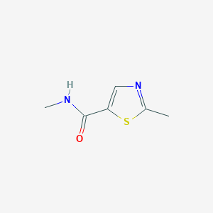 N,2-Dimethyl-1,3-thiazole-5-carboxamide chemical structure (CAS 1235439-10-7)
