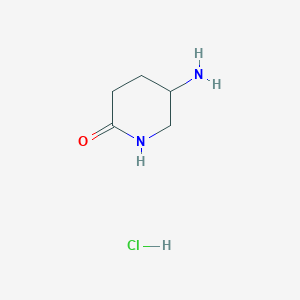 5-Aminopiperidin-2-one hydrochloride chemical structure (CAS 1235440-18-2)