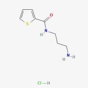 N-(3-Aminopropyl)thiophene-2-carboxamide hydrochloride chemical structure (CAS 1235440-89-7)