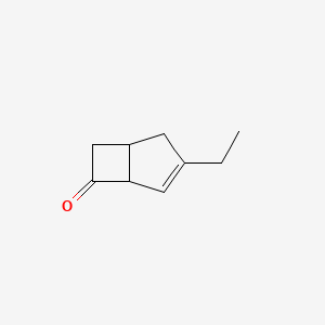 3-Ethylbicyclo[3.2.0]hept-3-en-6-one chemical structure (CAS 1235479-59-0)