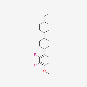 (trans,trans)-4-(4-Ethoxy-2,3-difluorophenyl)-4'-propyl-1,1'-bi(cyclohexane) chemical structure (CAS 123560-48-5)