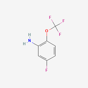 5-Fluoro-2-(trifluoromethoxy)aniline chemical structure (CAS 123572-63-4)