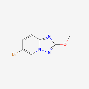 6-Bromo-2-methoxy-[1,2,4]triazolo[1,5-a]pyridine chemical structure (CAS 1236325-08-8)