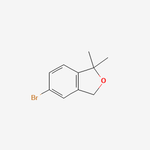5-Bromo-1,1-dimethyl-1,3-dihydroisobenzofuran chemical structure (CAS 1236409-39-4)
