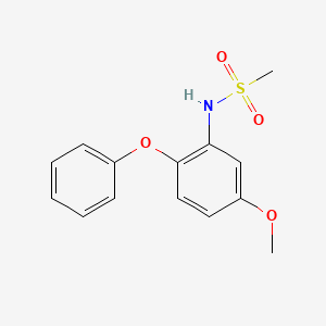 N-(5-Methoxy-2-phenoxyphenyl)methanesulfonamide chemical structure (CAS 123664-84-6)