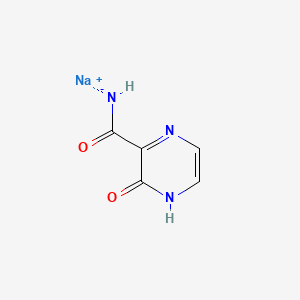 Sodium (3-oxo-3,4-dihydropyrazine-2-carbonyl)amide chemical structure (CAS 1237524-82-1)