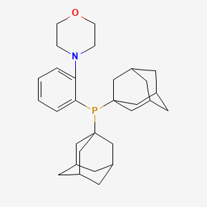 4-(2-(Di(adamantan-1-yl)phosphino)phenyl)morpholine chemical structure (CAS 1237588-12-3)