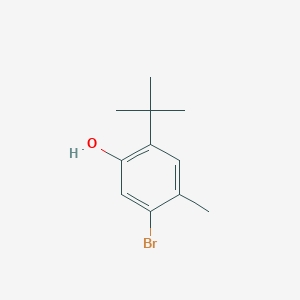 5-Bromo-2-(tert-butyl)-4-methylphenol chemical structure (CAS 1237614-78-6)