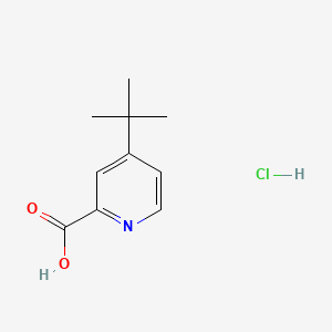 4-(tert-Butyl)picolinic acid hydrochloride chemical structure (CAS 123811-75-6)
