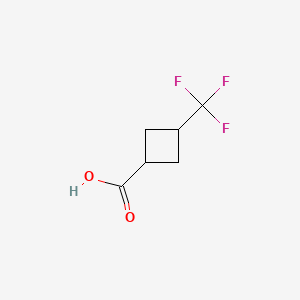 trans-3-(Trifluoromethyl)cyclobutane-1-carboxylic acid chemical structure (CAS 123812-83-9)
