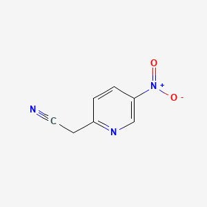 2-(5-Nitro-2-pyridinyl)acetonitrile chemical structure (CAS 123846-66-2)
