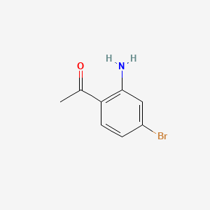 1-(2-Amino-4-bromophenyl)ethanone chemical structure (CAS 123858-51-5)