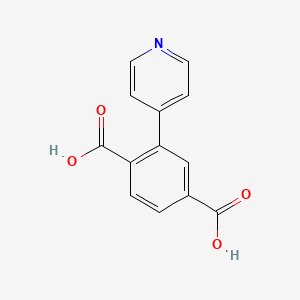 2-(Pyridin-4-yl)terephthalic acid chemical structure (CAS 1238617-40-7)