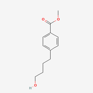Methyl 4-(4-hydroxybutyl)benzoate chemical structure (CAS 123910-88-3)