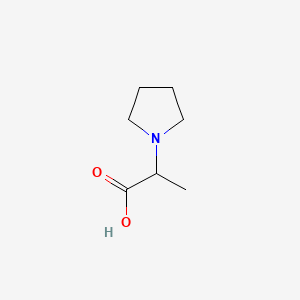 2-(1-Pyrrolidyl)propanoic acid chemical structure (CAS 123912-78-7)