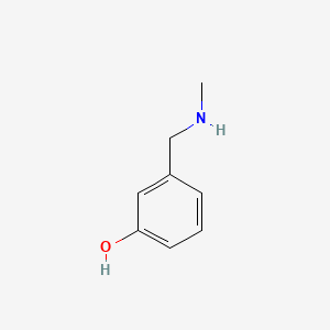3-[(Methylamino)methyl]phenol chemical structure (CAS 123926-62-5)