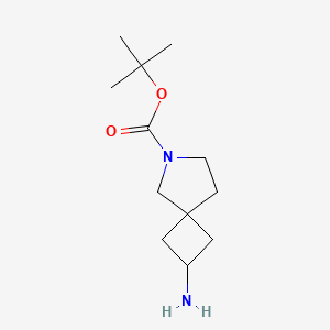 tert-Butyl 2-amino-6-azaspiro[3.4]octane-6-carboxylate chemical structure (CAS 1239319-94-8)