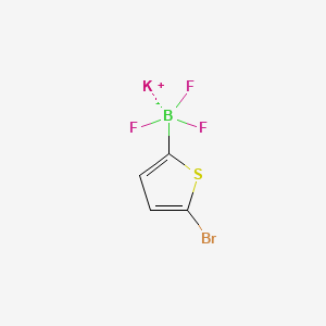 Potassium (5-bromothiophen-2-yl)trifluoroborate chemical structure (CAS 1239370-98-9)