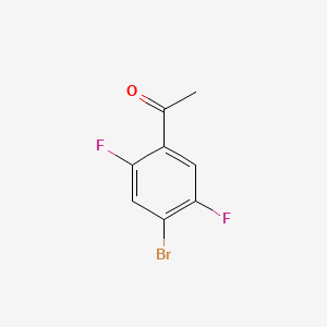 1-(4-Bromo-2,5-difluorophenyl)ethanone chemical structure (CAS 123942-11-0)