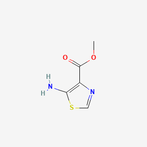 Methyl 5-aminothiazole-4-carboxylate chemical structure (CAS 1239464-24-4)