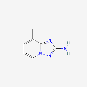 8-Methyl-[1,2,4]triazolo[1,5-a]pyridin-2-amine chemical structure (CAS 1239648-74-8)