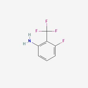 3-Fluoro-2-(trifluoromethyl)aniline chemical structure (CAS 123973-22-8)