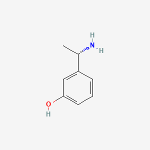 (S)-3-(1-Aminoethyl)phenol chemical structure (CAS 123982-81-0)