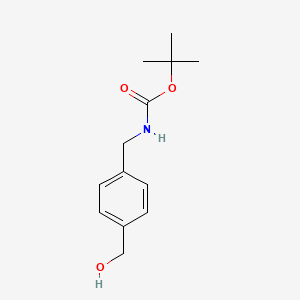tert-Butyl 4-(hydroxymethyl)benzylcarbamate chemical structure (CAS 123986-64-1)