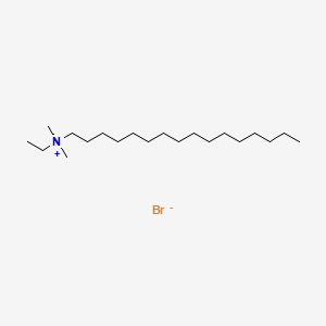 Ethylhexadecyldimethylammonium Bromide chemical structure (CAS 124-03-8)