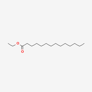 Ethyl tetradecanoate chemical structure (CAS 124-06-1)
