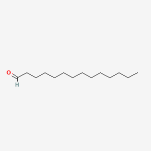 Tetradecanal chemical structure (CAS 124-25-4)