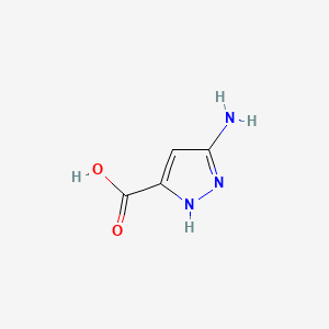 5-Amino-1H-pyrazole-3-carboxylic acid chemical structure (CAS 124004-31-5)
